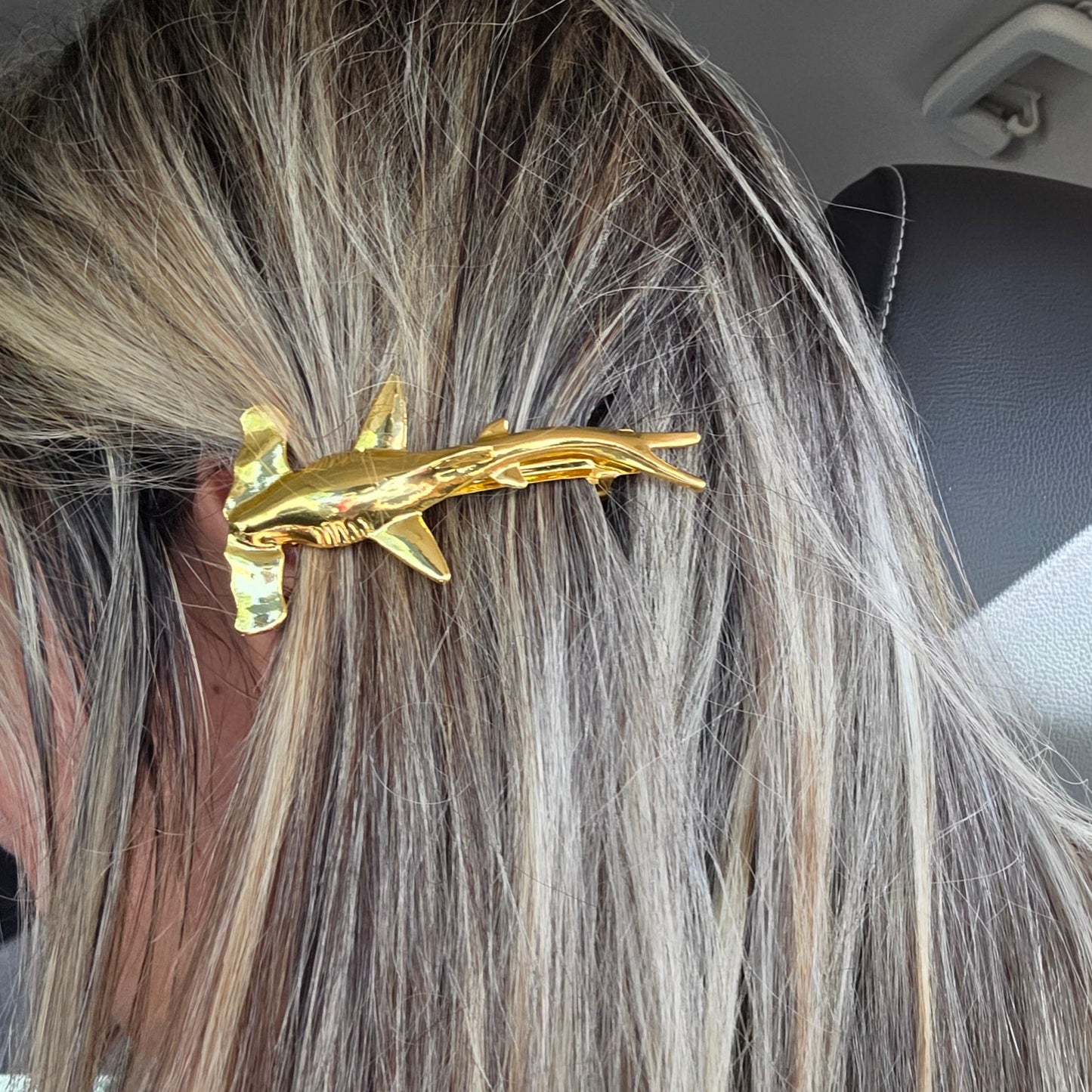 Gold Hammerhead hair clip