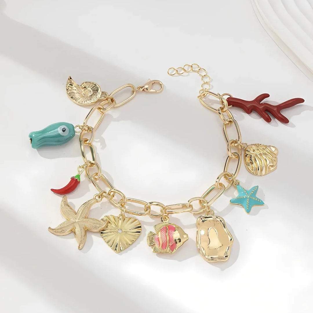 Marine life Summer Beach Charm Bracelets