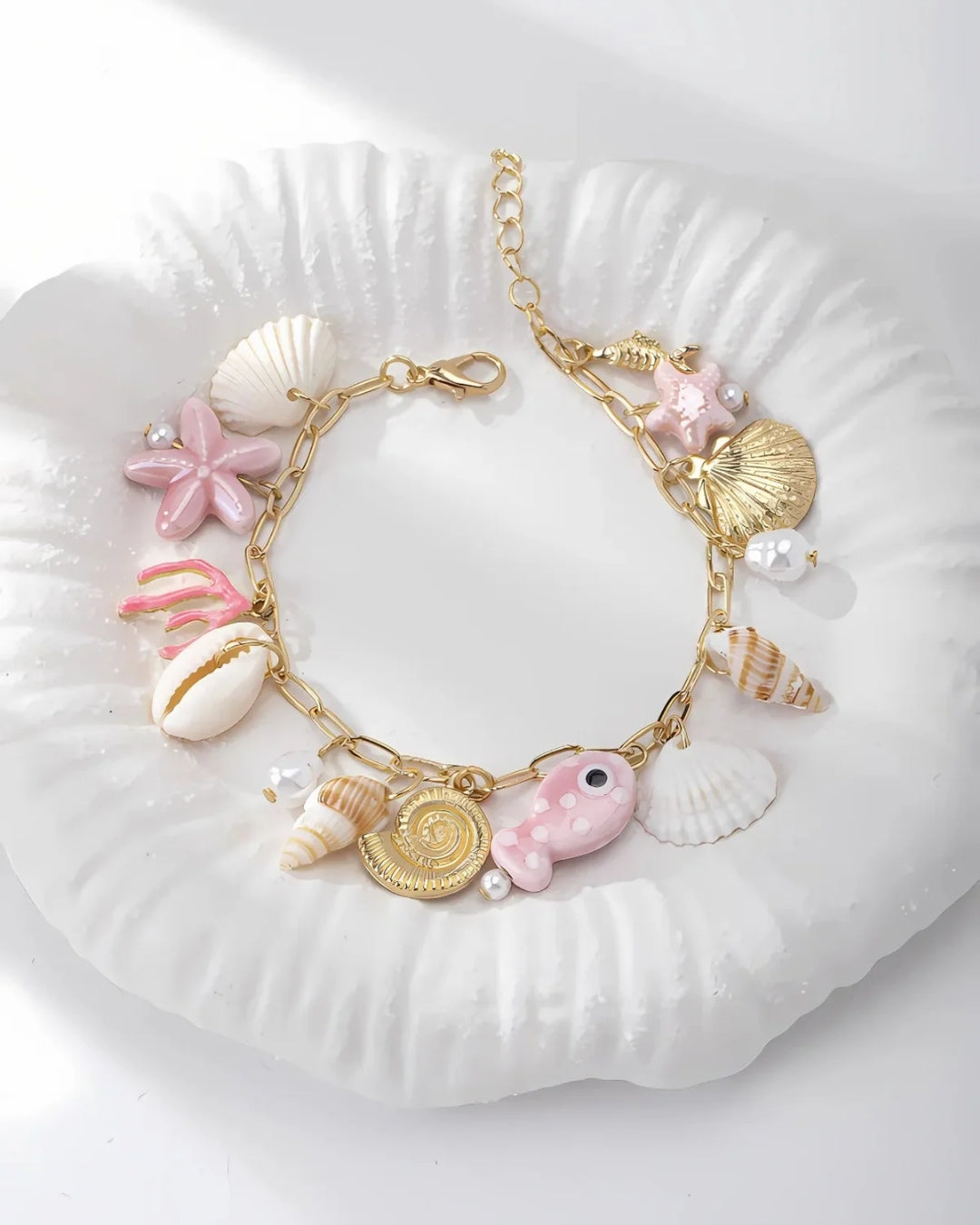 Pink Sands Summer Charm Bracelets