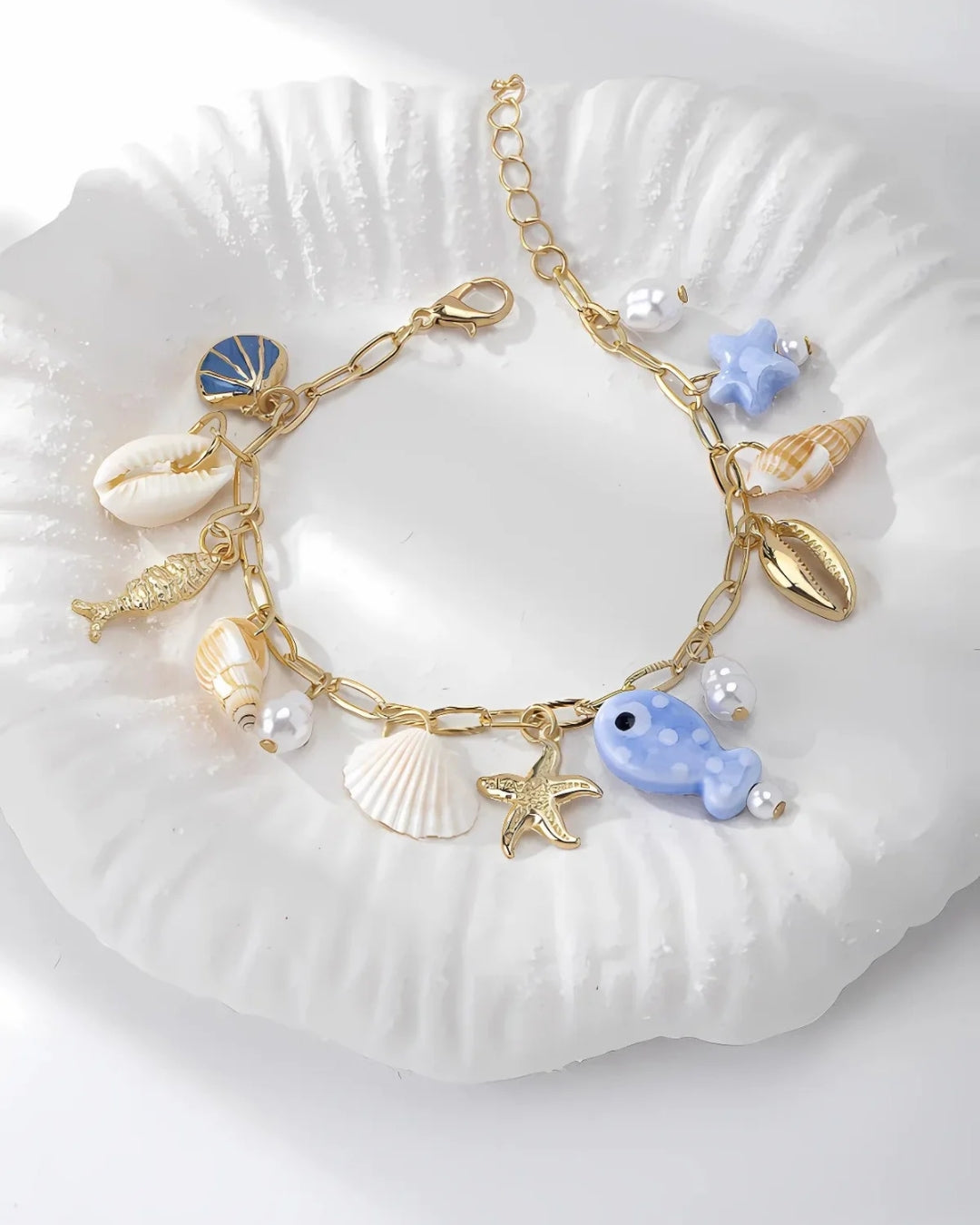 Blue Waves Summer Charm Bracelets