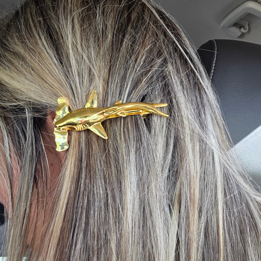 Gold Hammerhead hair clip