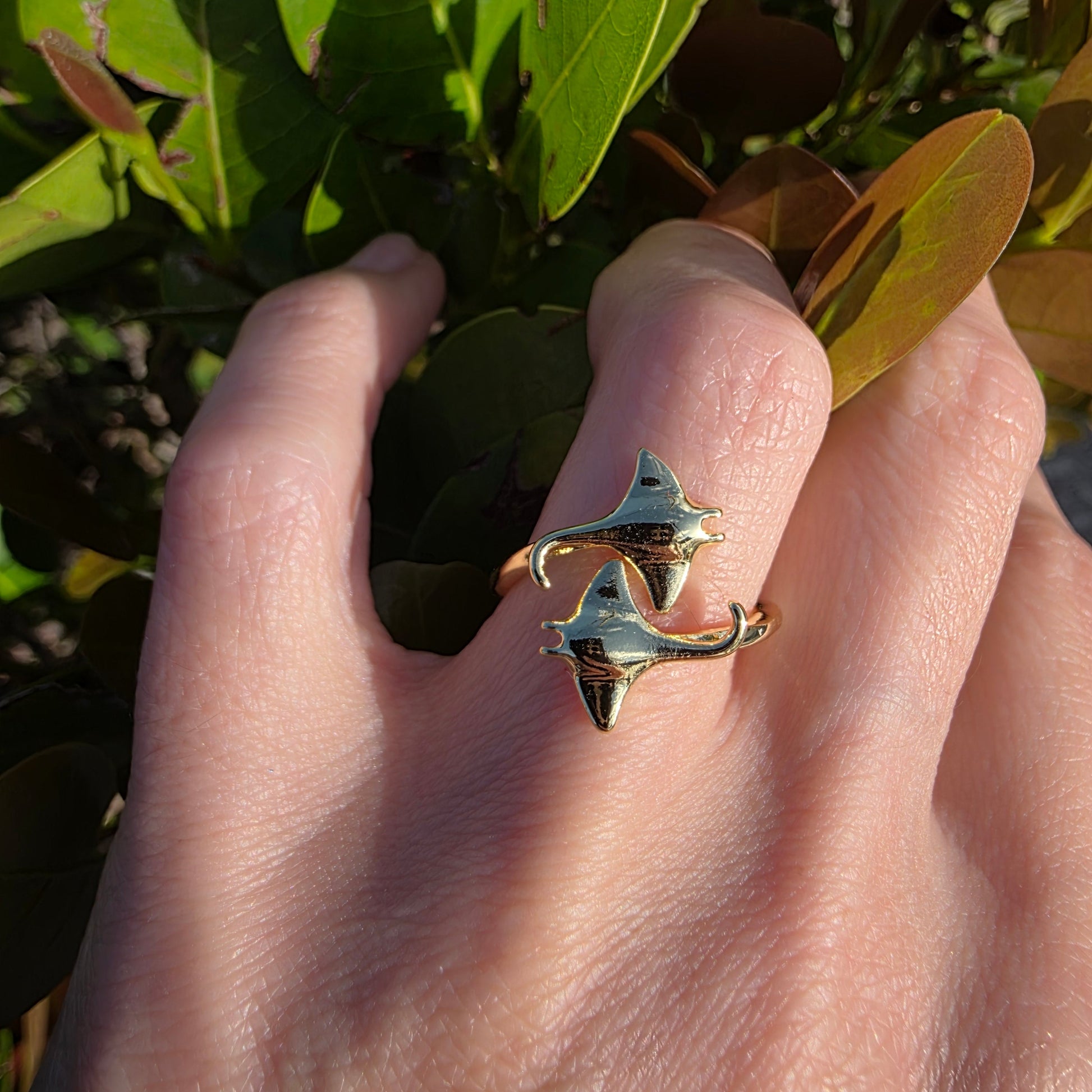 Manta Ray Ring - Gold