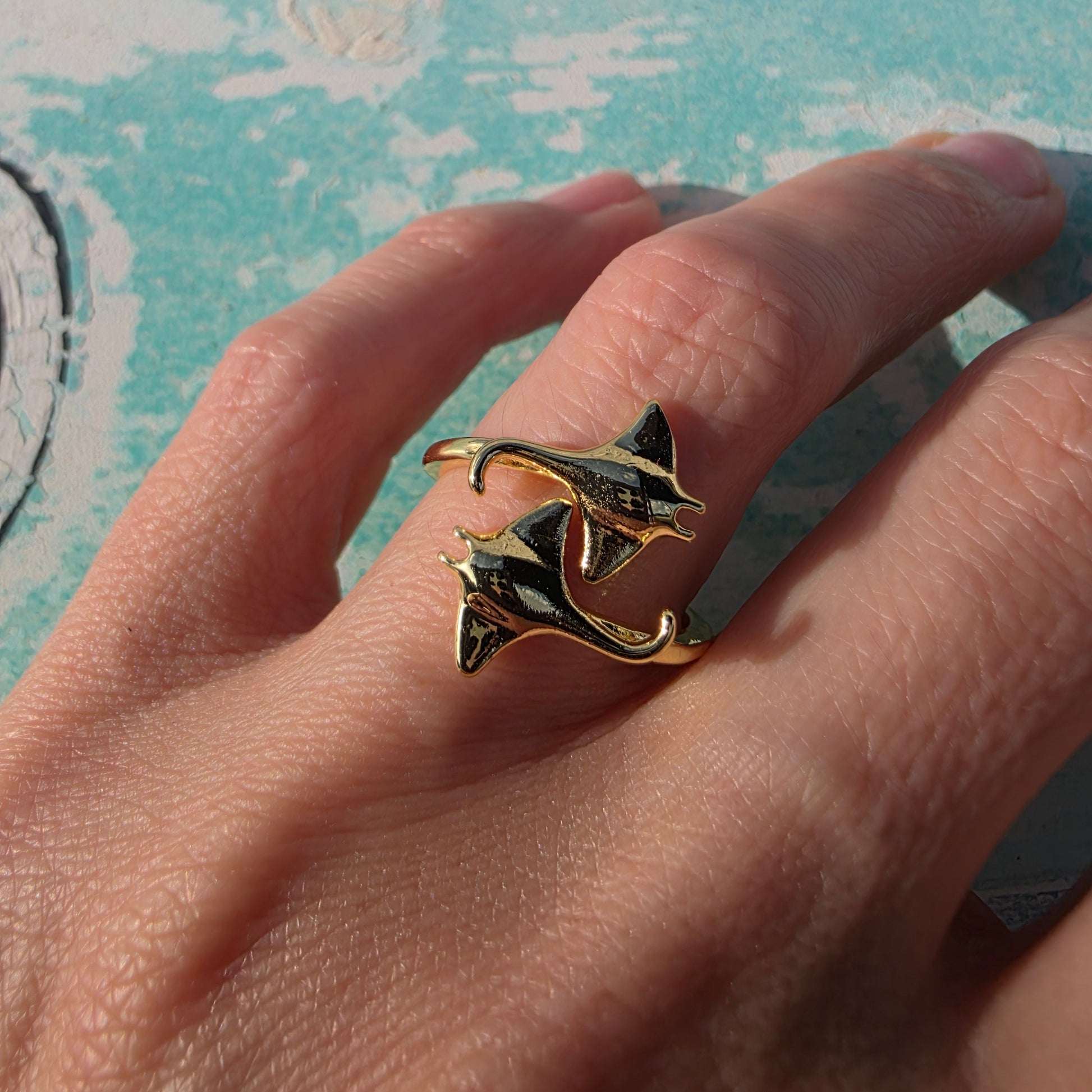 Manta Ray Ring - Gold