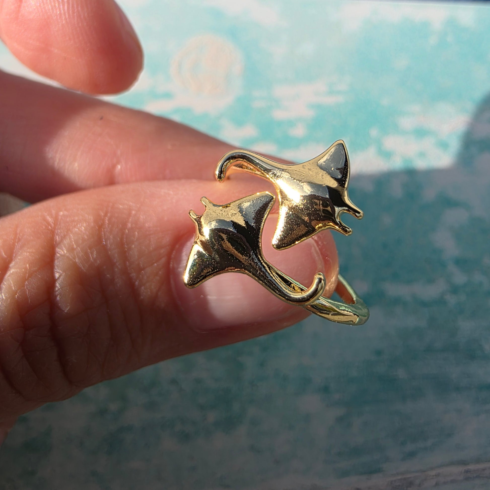 Manta Ray Ring - Gold