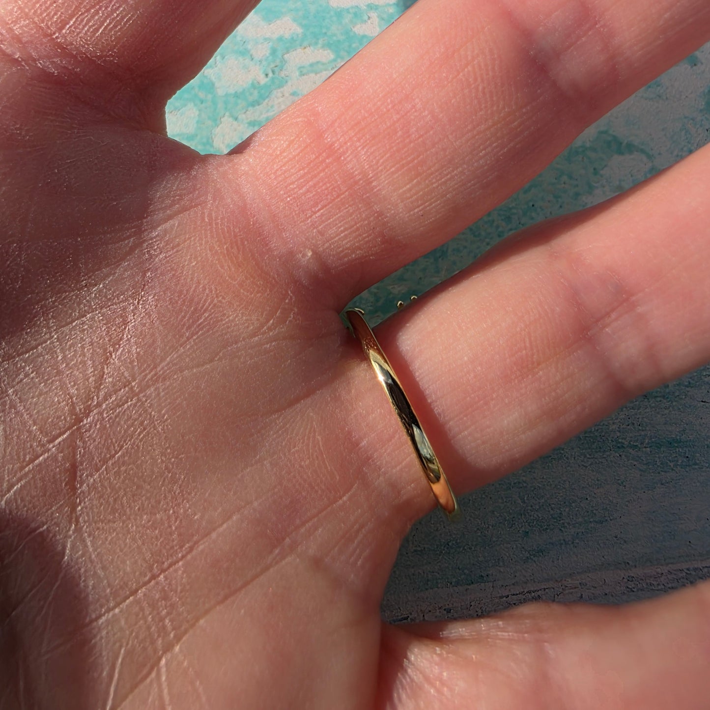 Manta Ray Ring - Gold  Back
