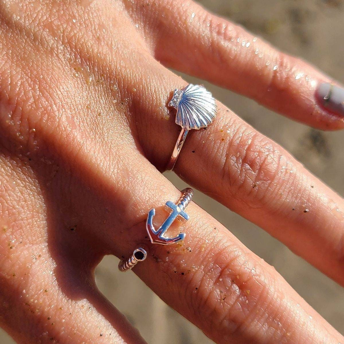 Anchors Away Adjustable Ring