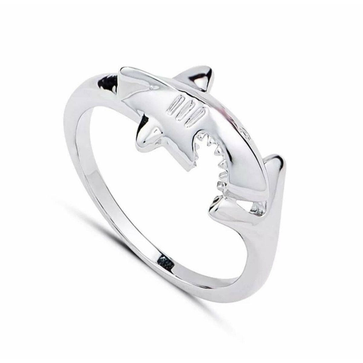 Sharkie Ring - Shown in Silver, Size 7