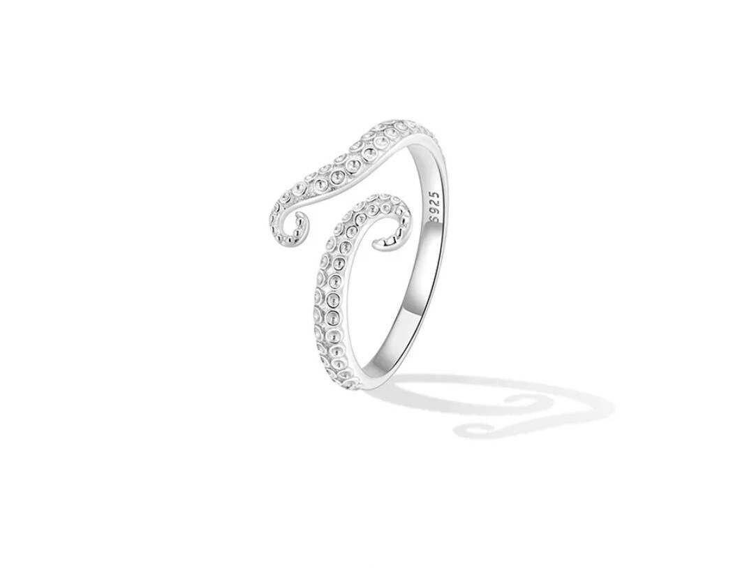 Dainty Octopus Tentacle Ring