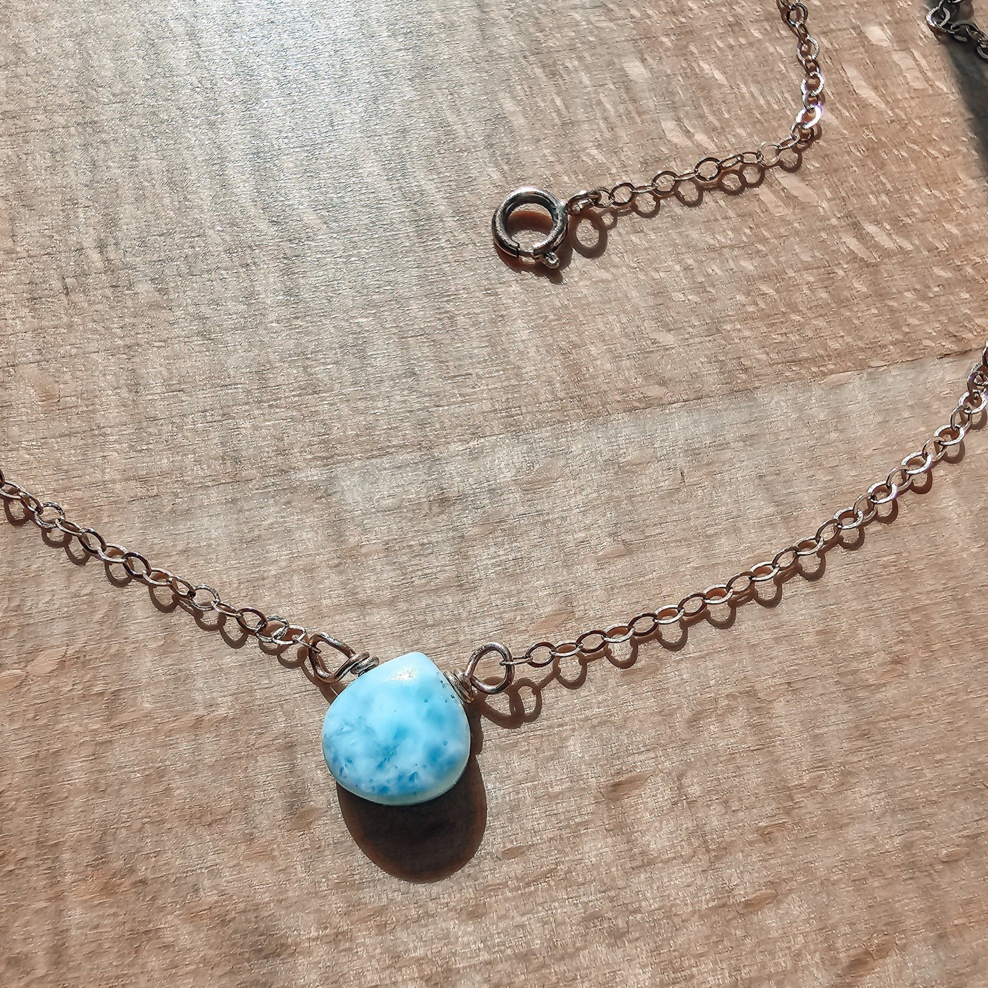 Larimar Love Necklace