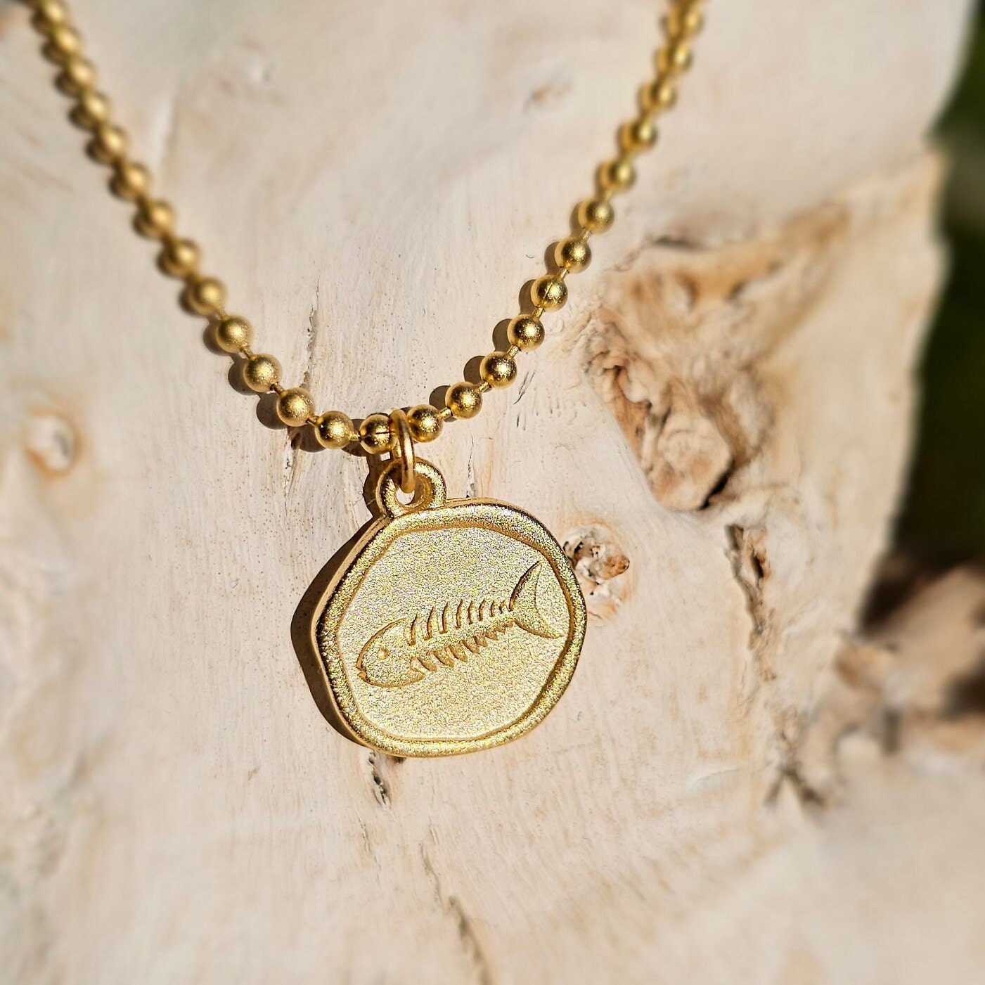 Sun kissed Gold Coin Necklace