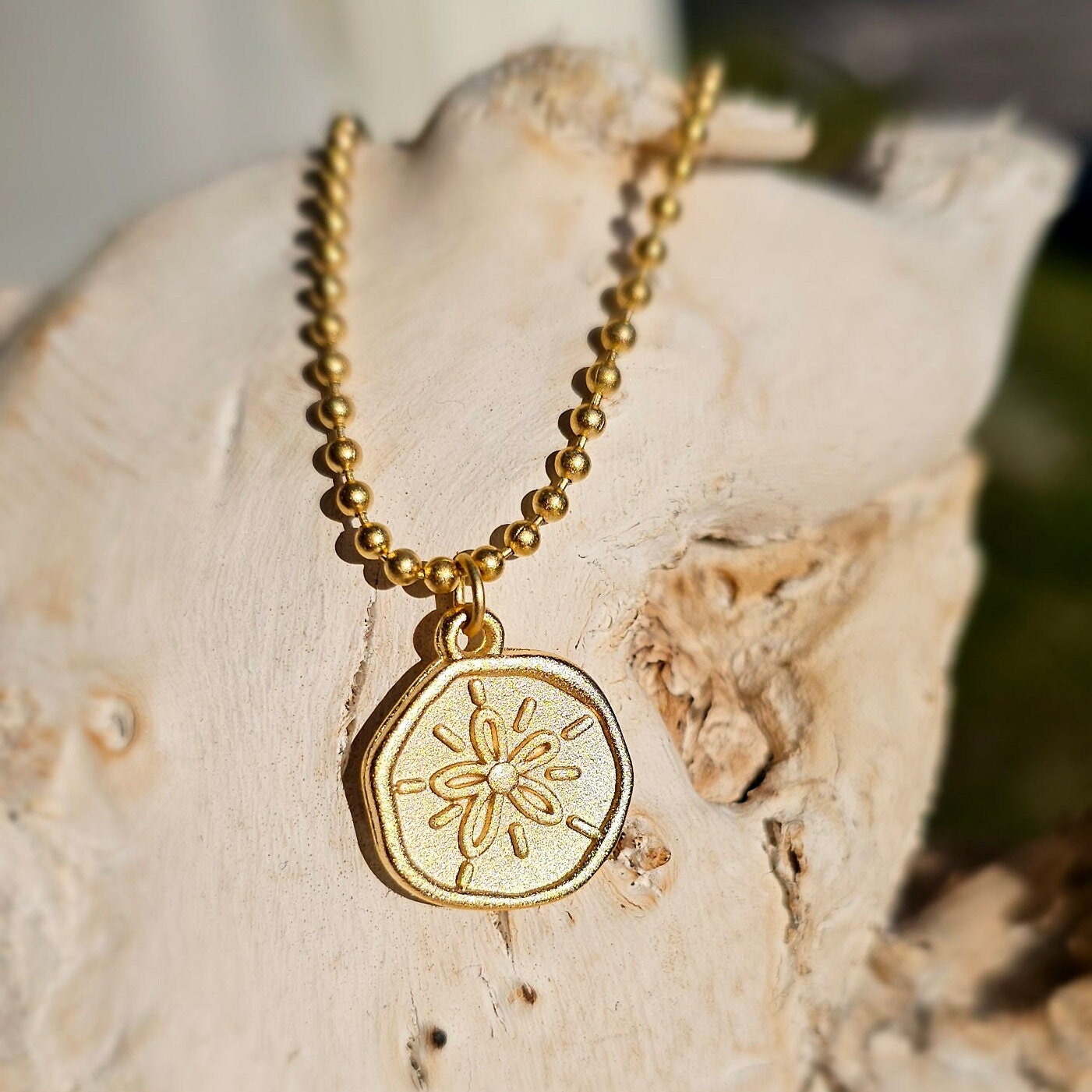 Sun kissed Gold Coin Necklace