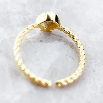 Mermaid Gold Seashell Ring