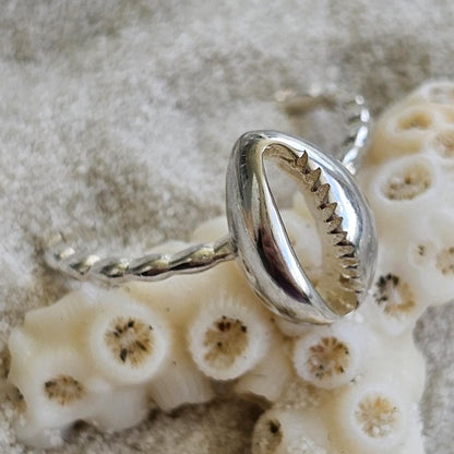 Ocean Cowrie Shell Ring