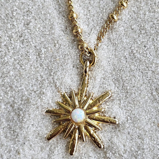 Sun burst necklace