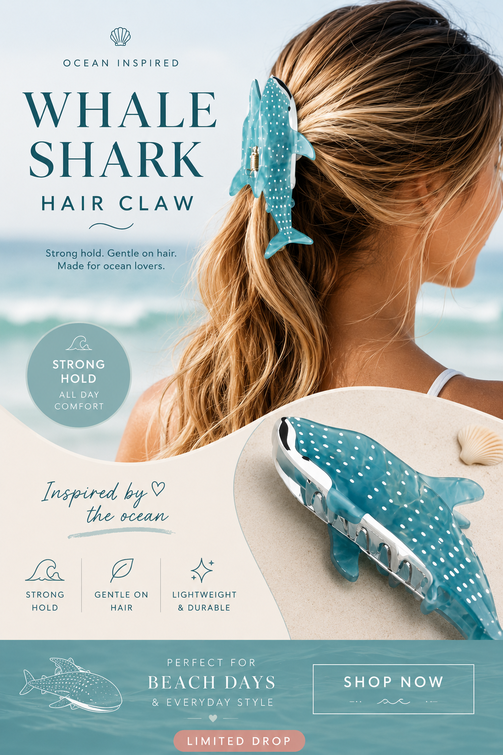 Whale Shark Hair Claw