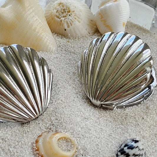 Silver Shell Earrings