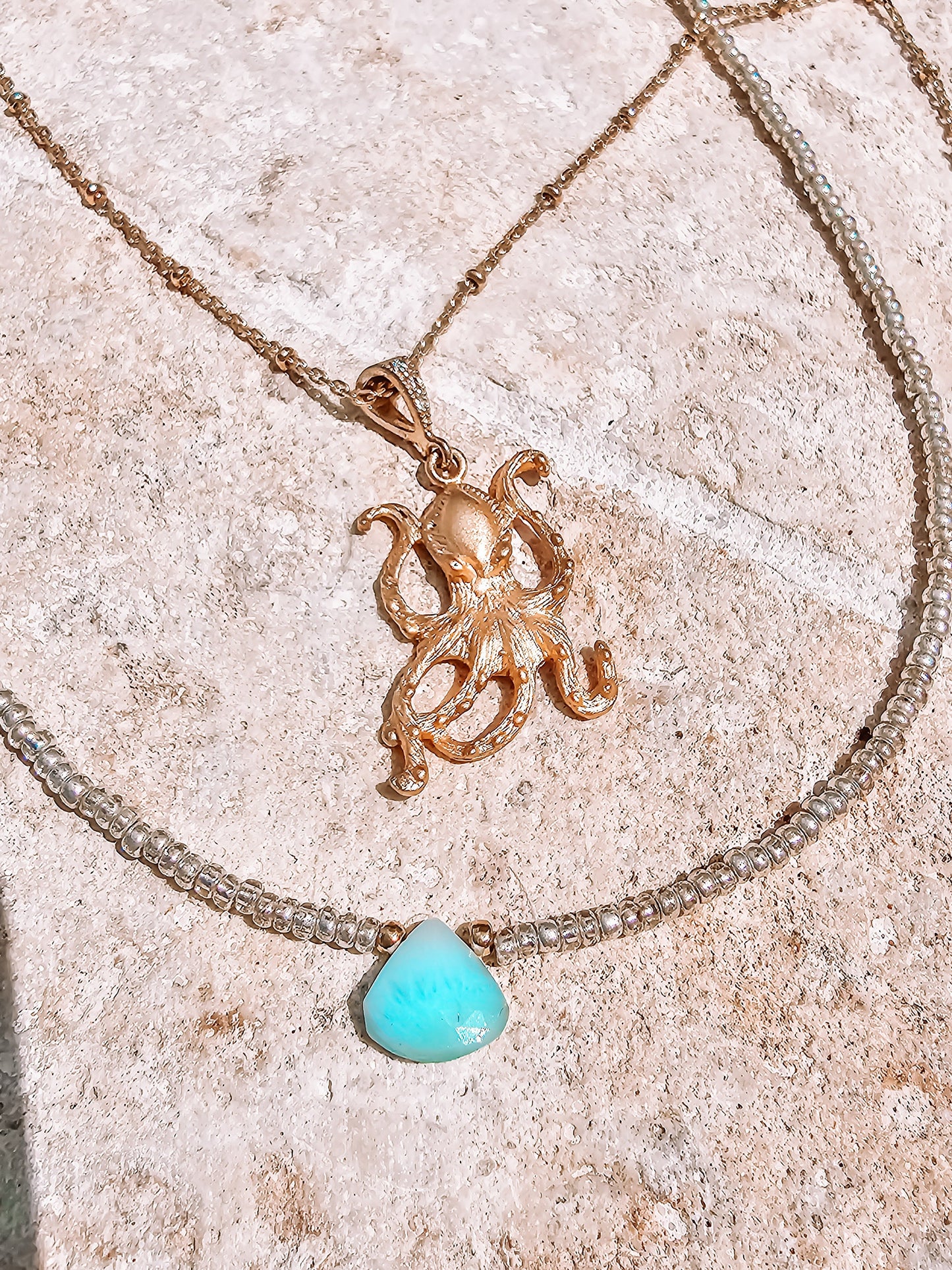 Gold Octopus Necklace Pendant Necklace,18k gold, ocean jewelry, Beach Girl, sailor, SCUBA, Freedivers, Lurker, squid, marine animal